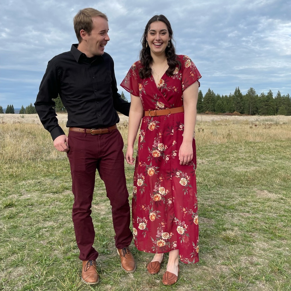 Justify Red Flower Dress